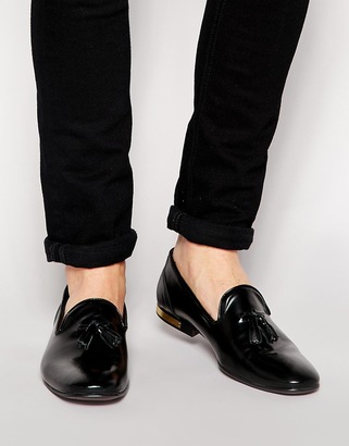 ASOS Tassel Loafers with Gold Heel