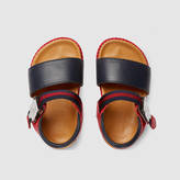 Thumbnail for your product : Gucci Toddler metallic lug sole sandal