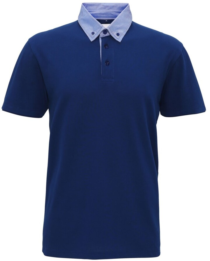 button collar polo