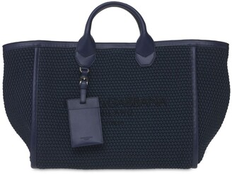 Dolce & Gabbana Logo Braided Tote Bag