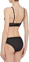 Thumbnail for your product : Stella McCartney Rosalind Relishing mesh-paneled stretch-Leavers lace underwired soft-cup bra
