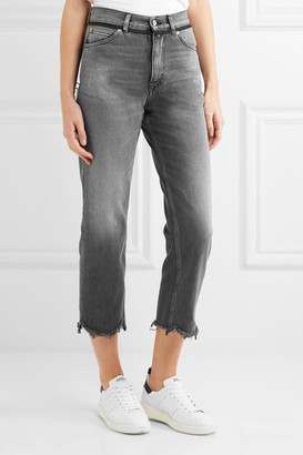 Golden Goose Deluxe Brand 31853 Komo Cropped High-rise Straight-leg Jeans - Gray
