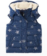 Thumbnail for your product : Joules Girl's Wren Star-Print Hooded Coat, Size 4-12
