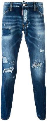 DSQUARED2 Sexy Twist distressed bleach jeans