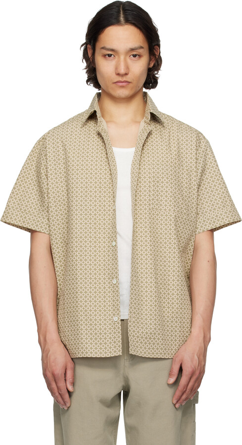 A.P.C. Khaki Ross Short-Sleeve Shirt