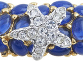Thumbnail for your product : Kenneth Jay Lane Starfish Gold and Lapis Blue Bangle