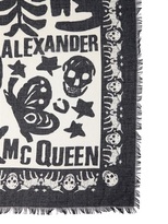 Thumbnail for your product : Alexander McQueen Logo Printed Modal & Silk Scarf