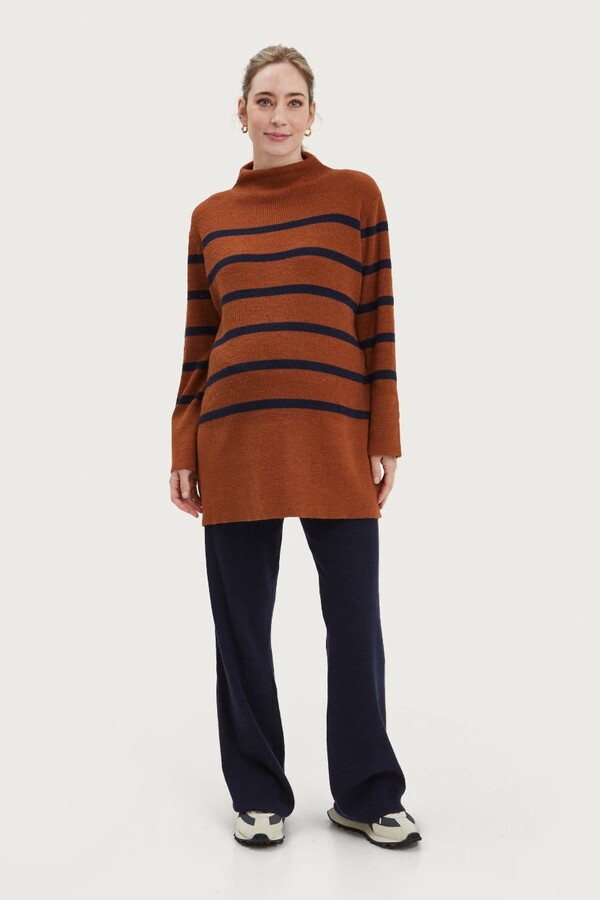 Nom Maternity Sarabeth Maternity & Nursing Striped Sweater