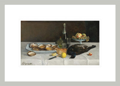 Red Barrel Studio Still Life with Oysters by VMFA - Framed Giclee Print