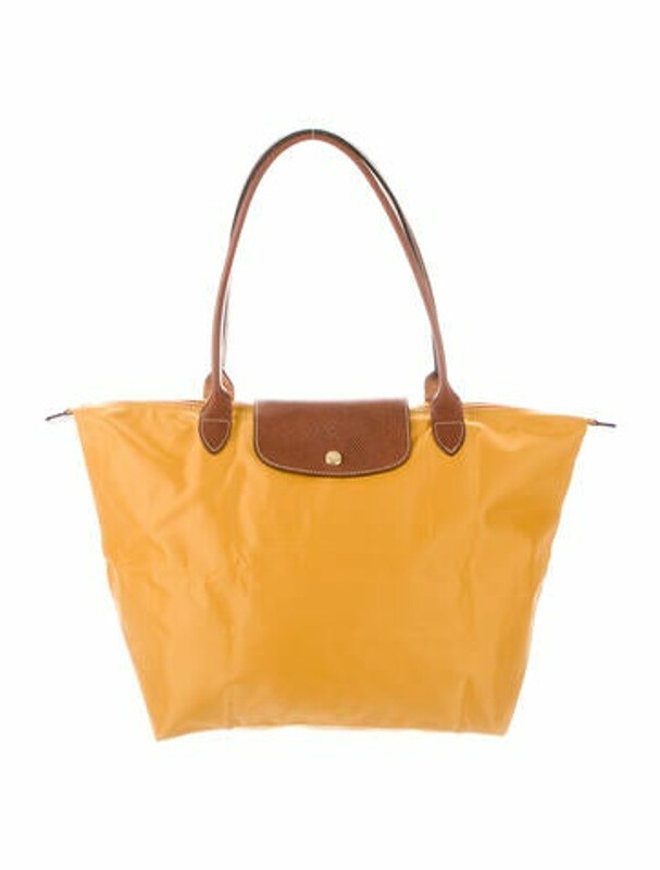 longchamp le pliage mustard yellow
