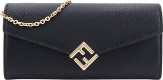 Fendi FF Diamonds Chain-Linked Continental Wallet - ShopStyle