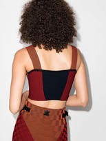Thumbnail for your product : adidas x Paolina Russo ribbed corset top