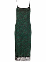 Thumbnail for your product : Ganni Floral Lace-Hem Cami Dress