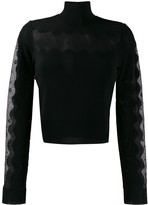 sheer black long sleeve turtleneck