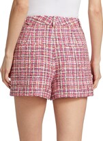 Thumbnail for your product : Alice + Olivia Conry Pleated Tweed Shorts