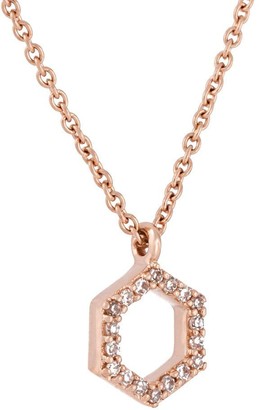 Astley Clarke Honeycomb diamond pendant necklace