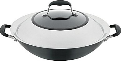 Anolon Advanced Home Hard-Anodized Nonstick Wok with Side Handles