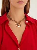 Thumbnail for your product : Gucci GG Crystal-embellished Pendant - Multi