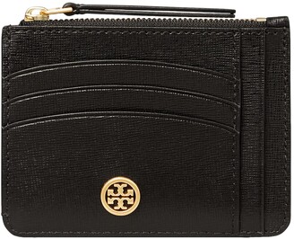 Tory Burch Robinson Leather Card Case - ShopStyle