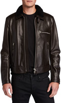 Thumbnail for your product : Tom Ford Men's Shearling-Trim Leather Jacket