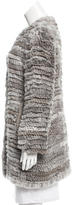 Thumbnail for your product : Adrienne Landau Knit Fur Coat