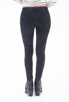 Thumbnail for your product : Forever 21 Low-Rise - Mineral Washed Jeggings