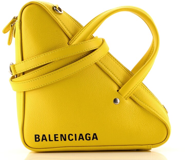 Balenciaga Triangle Duffle Bag Leather Small - ShopStyle