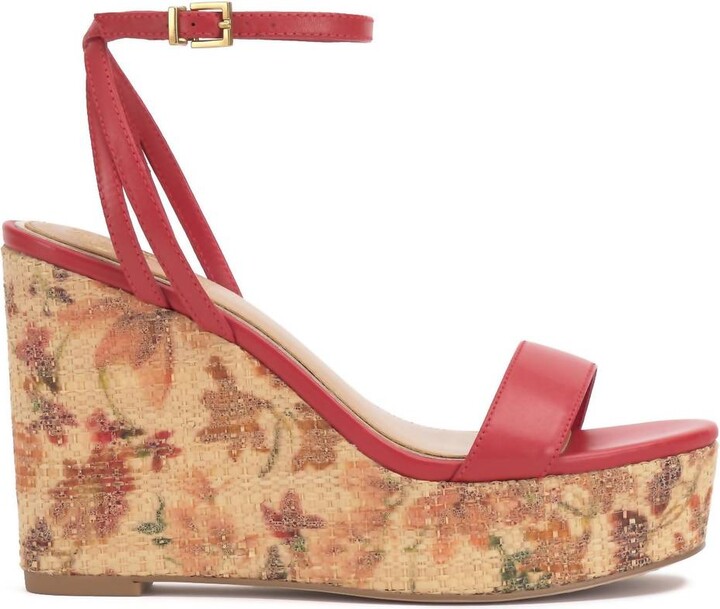 Vince Camuto Women's Emrey Platform Wedge Sandal In Salsa