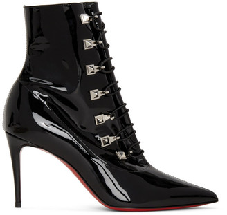 black patent ankle boots australia