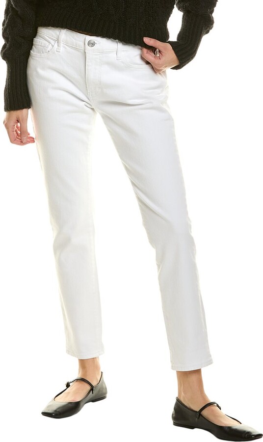 Frame Denim Le Garcon Blanc Slim Straight Jean