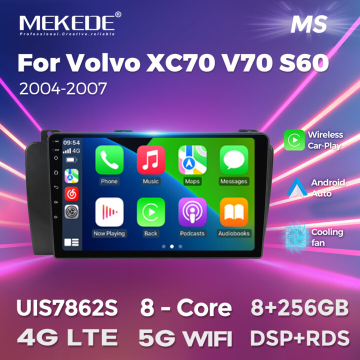 Mekede/US Health Germany MEKEDE 9inch Car Intelligent System radio Multimedia Video Player For VOLVO XC70 / V70 / S60 2005-2009 UIS7862S Wireless Carplay