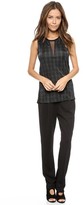 Thumbnail for your product : Torn By Ronny Kobo Sible Autumn Plaid Tank
