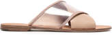 Thumbnail for your product : Diane von Furstenberg Suede-trimmed Leather And Pvc Slides