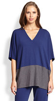 Thumbnail for your product : Natori Two-Tone Loose Knit Top