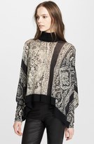 Thumbnail for your product : Jean Paul Gaultier Print Turtleneck Poncho