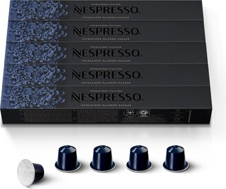 Nespresso Capsules OriginalLine, Ispirazione Palermo Kazaar, Dark Roast Coffee, 50-Count Espresso Pods, Brews 1.35-oz.