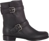 Thumbnail for your product : Gianvito Rossi Double-Buckle Moto Boots-Black