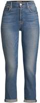 Thumbnail for your product : 7 For All Mankind Josefina High-Waist Rolled Hem Jeans