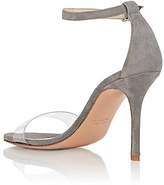 Thumbnail for your product : Barneys New York Women's Suede & PVC Ankle-Strap Sandals - Gray