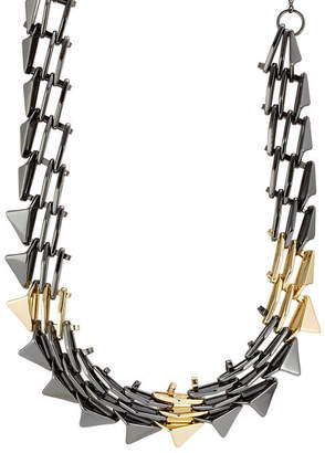 Alexis Bittar Mixed Metal Spike Necklace
