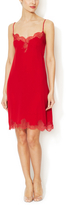 Thumbnail for your product : Valentino Silk Dress with Scalloped Lace Trim