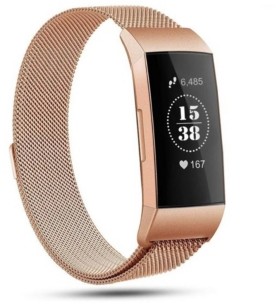 fitbit charge 3 unisex black elastomer band touchscreen smart watch 22.7 mm