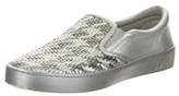 Thumbnail for your product : Christian Dior Leather Slip-On Sneakers Metallic Leather Slip-On Sneakers