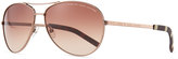 Thumbnail for your product : Marc by Marc Jacobs Aviator Sunglasses, Shiny Brown