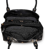 Thumbnail for your product : Lulu Guinness Lulu by Legacy Frame Croco-Embossed Tote