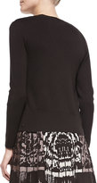 Thumbnail for your product : Nic+Zoe 4-Way Cotton-Blend Cardigan, Black Chocolate
