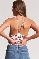 Thumbnail for your product : Forever 21 Ribbed Floral Cami Bodysuit