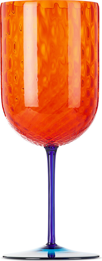 Dolce&Gabbana Orange Carretto Red Wine Glass