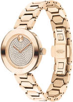 Thumbnail for your product : Movado 32mm BOLD Crystal Bracelet Watch, Carnation