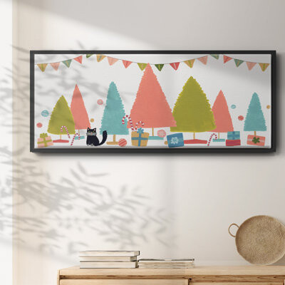 Red Barrel Studio Retro Winter Celebration Collection D- Framed Canvas